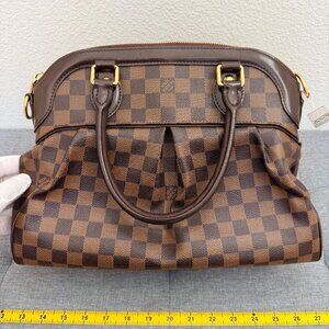 Louis Vuitton Trevi PM Damier Ebene Canvas Top Handle Shoulder Bag